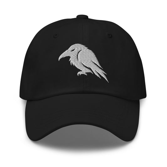 Raven embroidered dad hat, product image 1