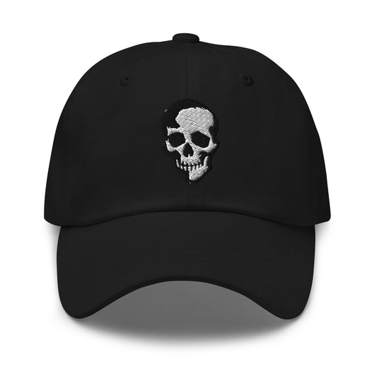 Skull embroidered dad hat, product image 1