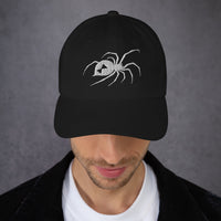 Black Widow Spider embroidered dad hat, product image 3