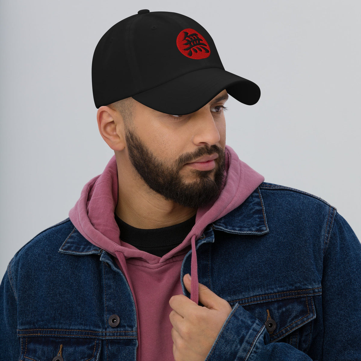 Void Kanji 無 (Mu) embroidered dad hat, product image 3