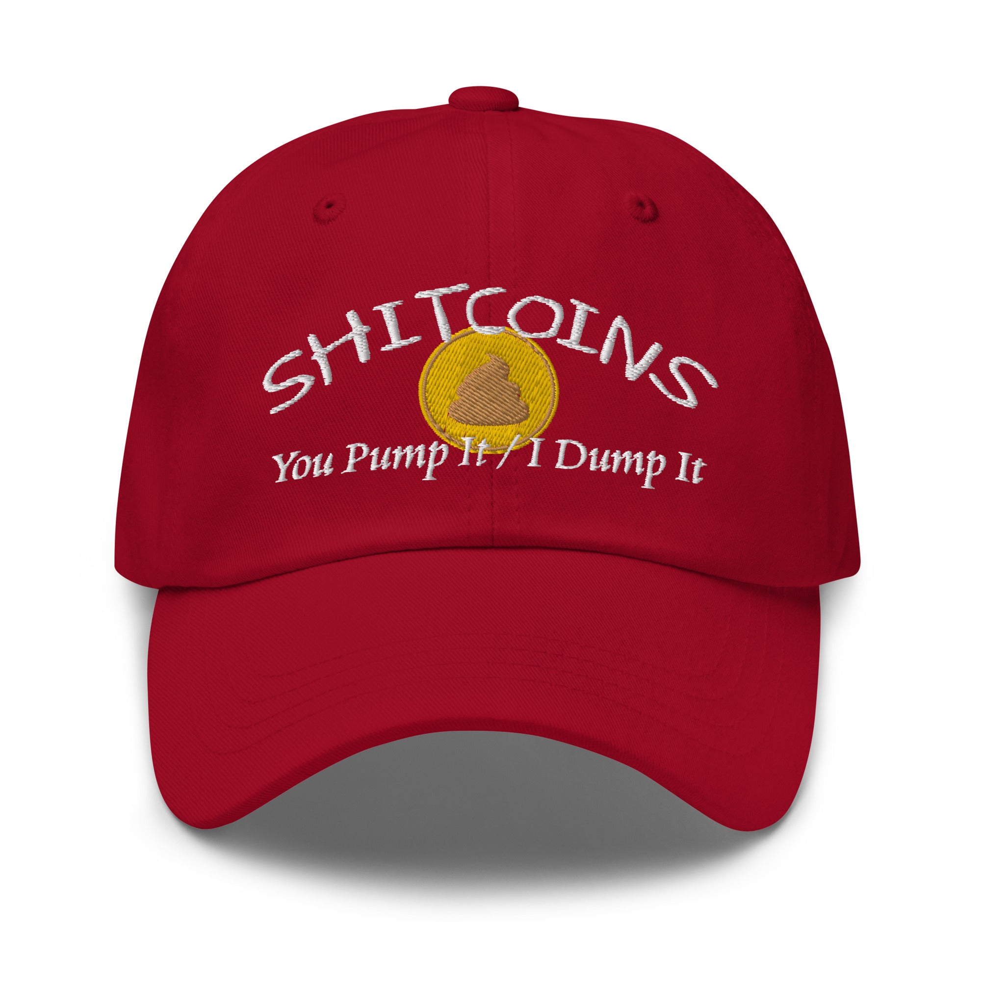 Shitcoins Pump and Dump Meme Coins Tokens Crypto Baseball Cap Dad hat