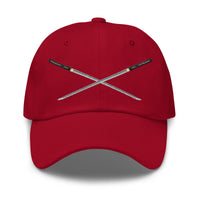 Dual Samurai Swords Anime Warrior embroidered dad hat, product image 6