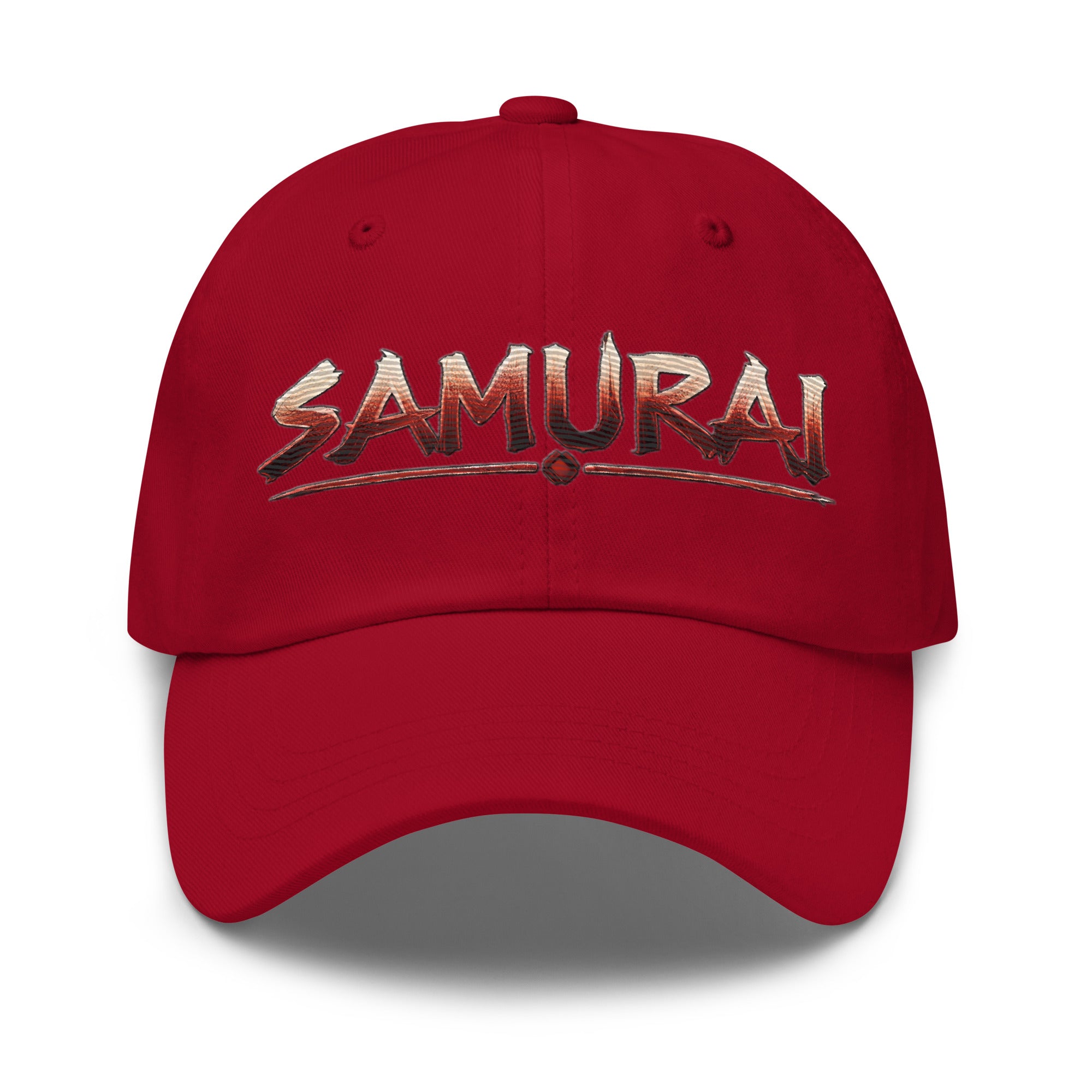 Anime Samurai Warrior Embroidered Baseball Cap Dad hat