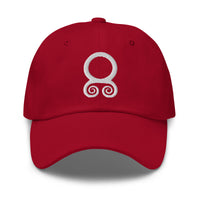 White Viking Troll Cross Norse embroidered dad hat, product image 5