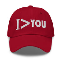 I Am Greater > Than You Sarcastic embroidered dad hat, product image 5