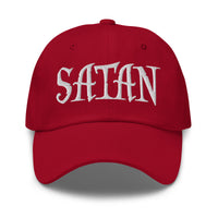 White Satan Pure Evil embroidered dad hat, product image 5