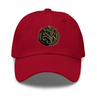 Ouroboros Snake embroidered dad hat, product image 5