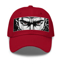 Anime Eyes Samurai Hat – Gothic Manga embroidered dad hat, product image 5