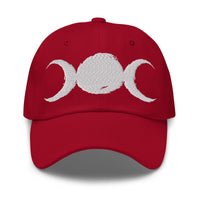 Triple Moon Goddess embroidered dad hat, product image 6