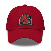 Dying Red Rose embroidered dad hat, product image 6