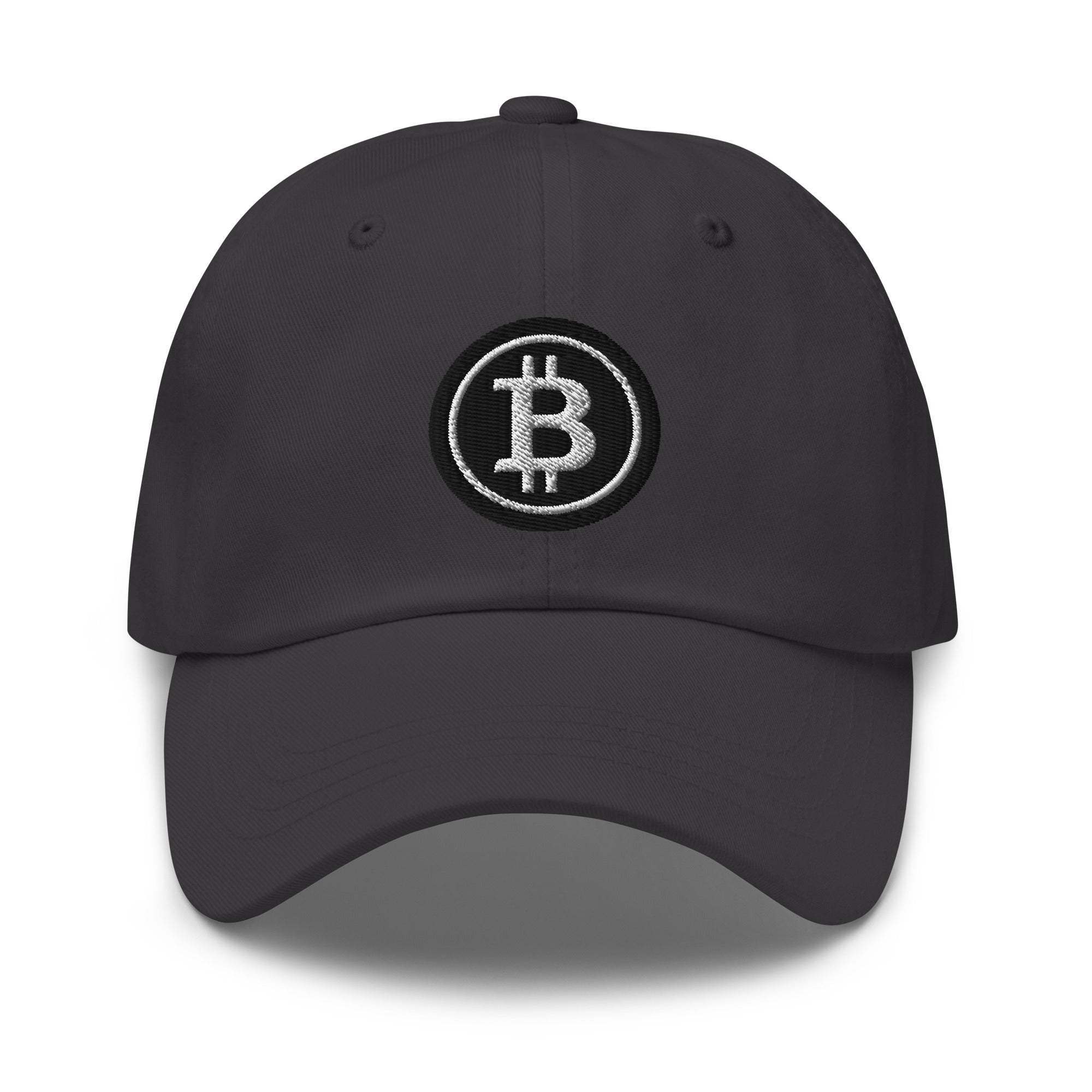 Black BTC Bitcoin Crypto Symbol Digital Asset Baseball Cap Dad hat