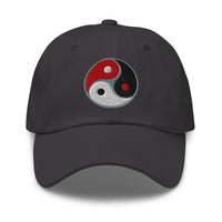 Triple Yin Yang Concept Chinese Symbol embroidered dad hat, product image 7