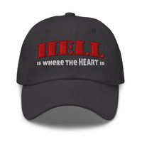 Hell Is Where The Heart Is Hat – Satanic Occult Embroidered Dad Cap, Gothic Alternative Unisex Baseball Hat for Dark Fashion Fans embroidered dad hat, product image 7