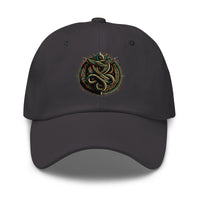 Ouroboros Snake embroidered dad hat, product image 6