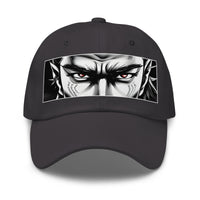 Anime Eyes Samurai Hat – Gothic Manga embroidered dad hat, product image 6