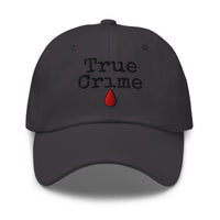 True Crime Blood Drop embroidered dad hat, product image 1
