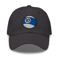 Ten – Ball Billiards embroidered dad hat, product image 6