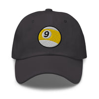 Nine – Ball Billiards embroidered dad hat, product image 6