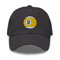 Nine – Ball Line Billiards embroidered dad hat, product image 6