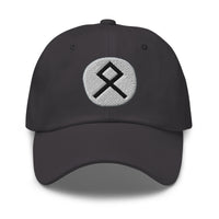 Othala Rune Hat Viking Heritage Symbol Norse Embroidered Dad Cap Gothic Black Metal embroidered dad hat, product image 6