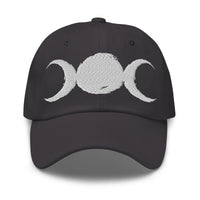 Triple Moon Goddess embroidered dad hat, product image 8