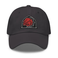 Dying Red Rose embroidered dad hat, product image 8