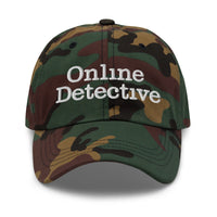 Online Detective embroidered dad hat, product image 6