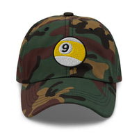 Nine – Ball Billiards embroidered dad hat, product image 7