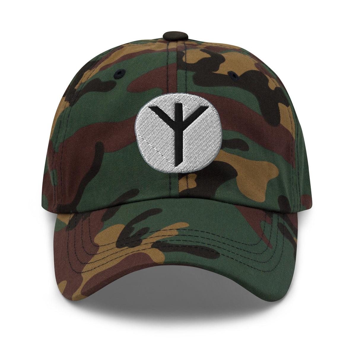 Algiz Rune Hat Viking Protection Symbol Norse Embroidered Dad Cap Gothic Renaissance Fair embroidered dad hat, product image 7