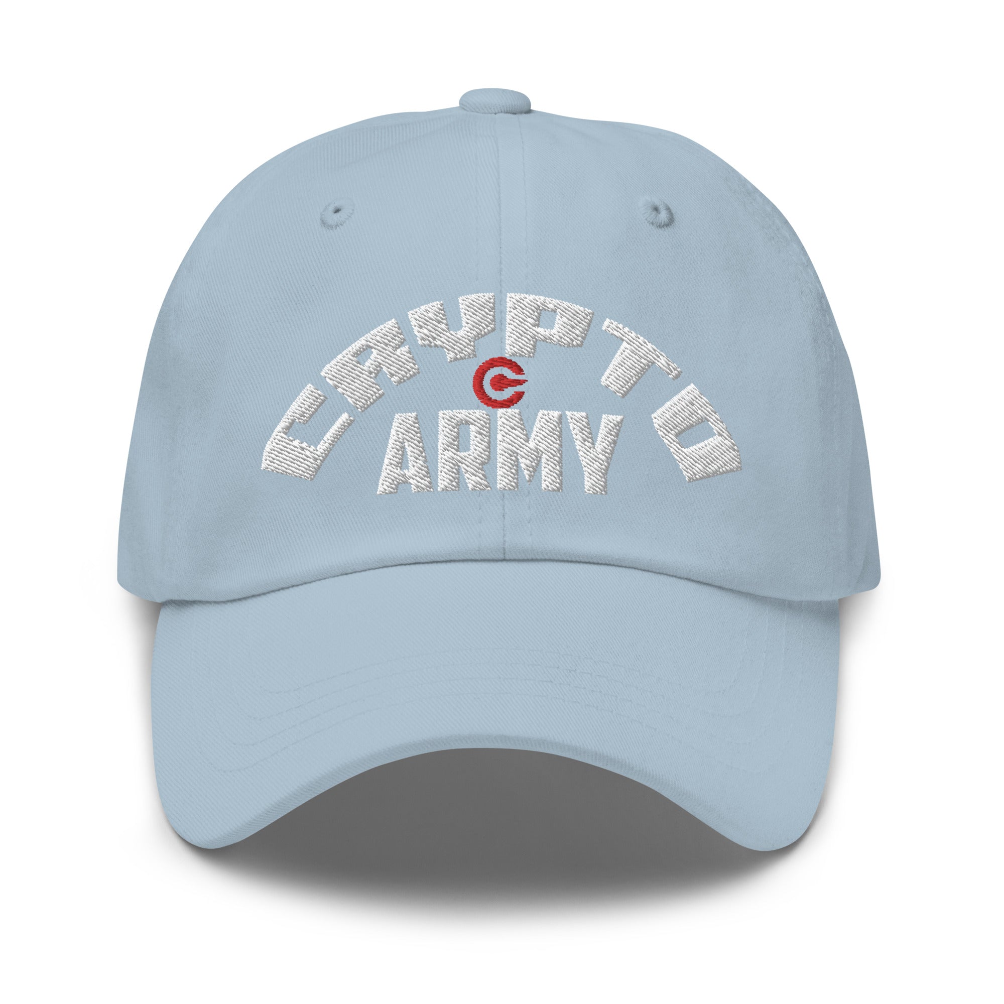 Crypto Army Curved Cryptocurrency Symbol Baseball Cap Dad hat