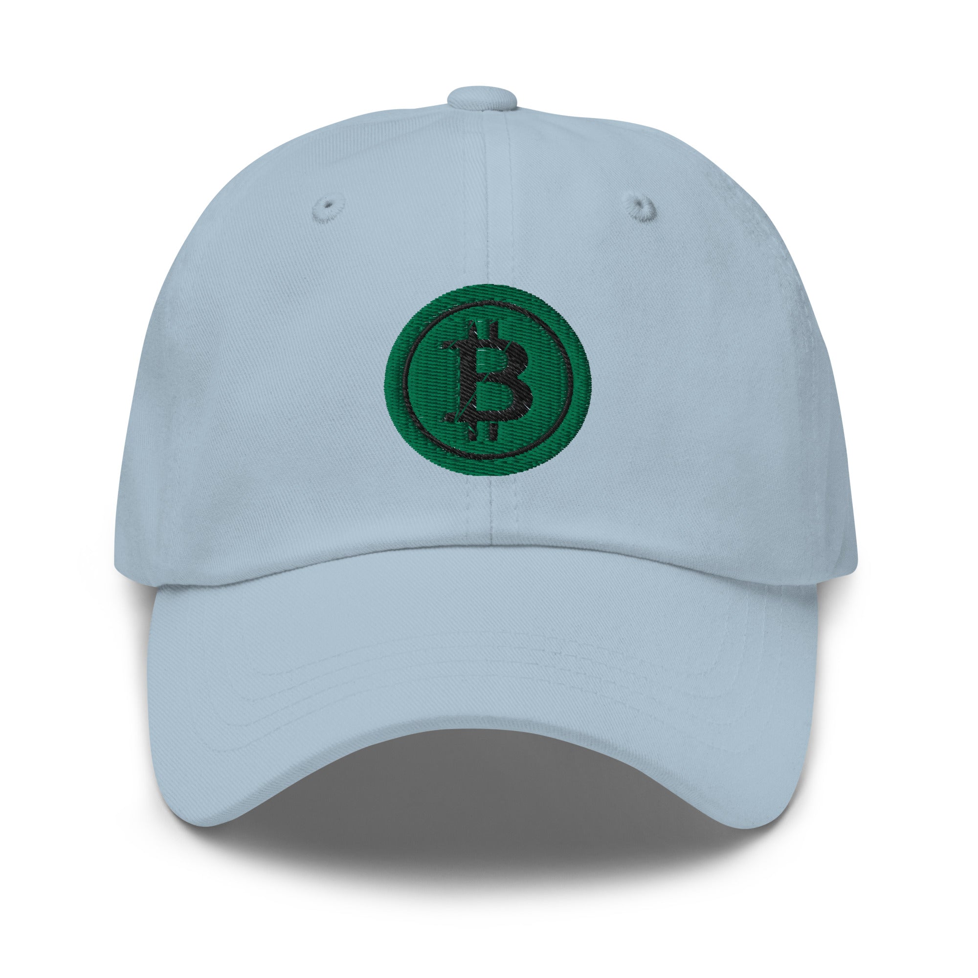 Green BTC Bitcoin Crypto Symbol Digital Asset Baseball Cap Dad hat