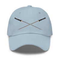 Dual Samurai Swords Anime Warrior embroidered dad hat, product image 9