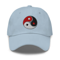 Triple Yin Yang Concept Chinese Symbol embroidered dad hat, product image 9