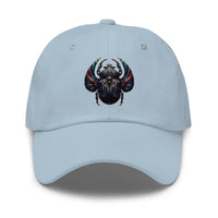 Mechanical Scarab Beetle embroidered dad hat, product image 1