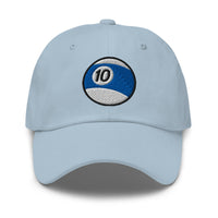 Ten – Ball Billiards embroidered dad hat, product image 8