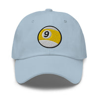 Nine – Ball Billiards embroidered dad hat, product image 8