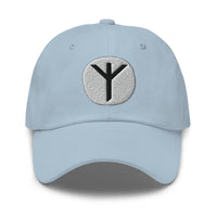 Algiz Rune Hat Viking Protection Symbol Norse Embroidered Dad Cap Gothic Renaissance Fair embroidered dad hat, product image 8