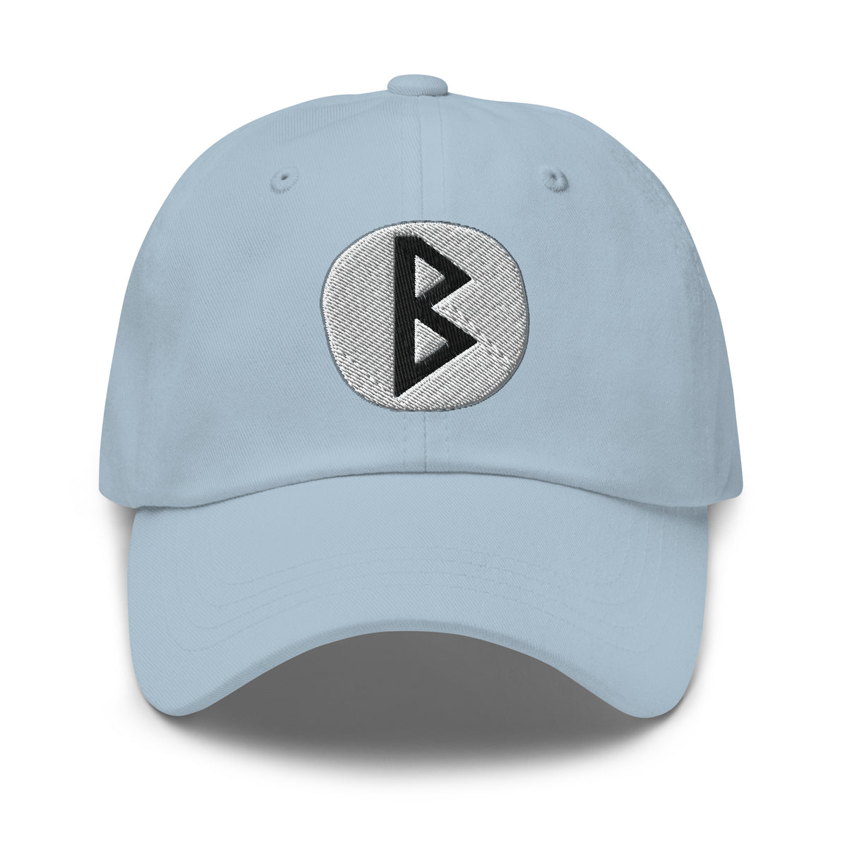 Berkano Rune Hat Viking Growth Rebirth Symbol Norse Embroidered Dad Cap Gothic Black Metal embroidered dad hat, product image 8