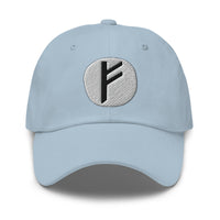 Fehu Rune Hat Viking Wealth Prosperity Symbol Norse Embroidered Dad Cap Gothic Black Metal embroidered dad hat, product image 8