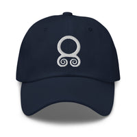 White Viking Troll Cross Norse embroidered dad hat, product image 4