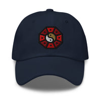 Yin Yang Chinese Wheel embroidered dad hat, product image 5