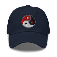 Triple Yin Yang Concept Chinese Symbol embroidered dad hat, product image 4