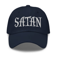 White Satan Pure Evil embroidered dad hat, product image 4