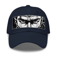 Anime Eyes Samurai Hat – Gothic Manga embroidered dad hat, product image 4