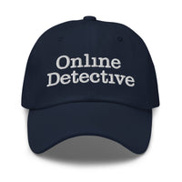 Online Detective embroidered dad hat, product image 3