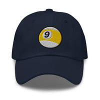 Nine – Ball Billiards embroidered dad hat, product image 4