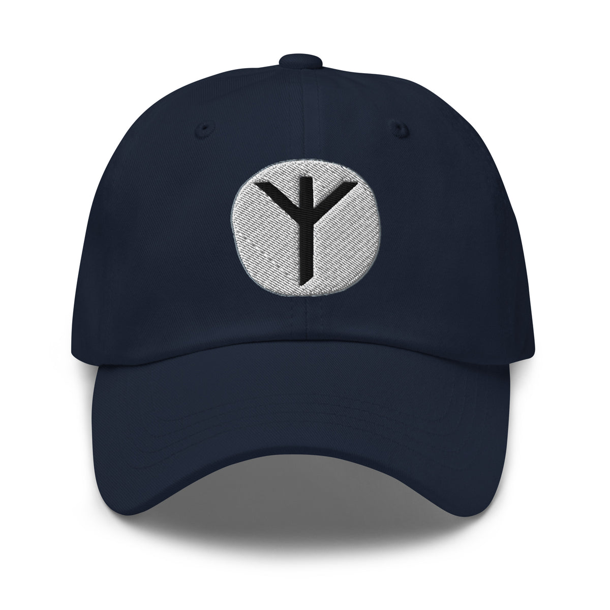 Algiz Rune Hat Viking Protection Symbol Norse Embroidered Dad Cap Gothic Renaissance Fair embroidered dad hat, product image 4