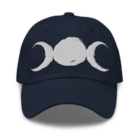 Triple Moon Goddess embroidered dad hat, product image 5