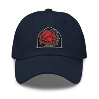Dying Red Rose embroidered dad hat, product image 5