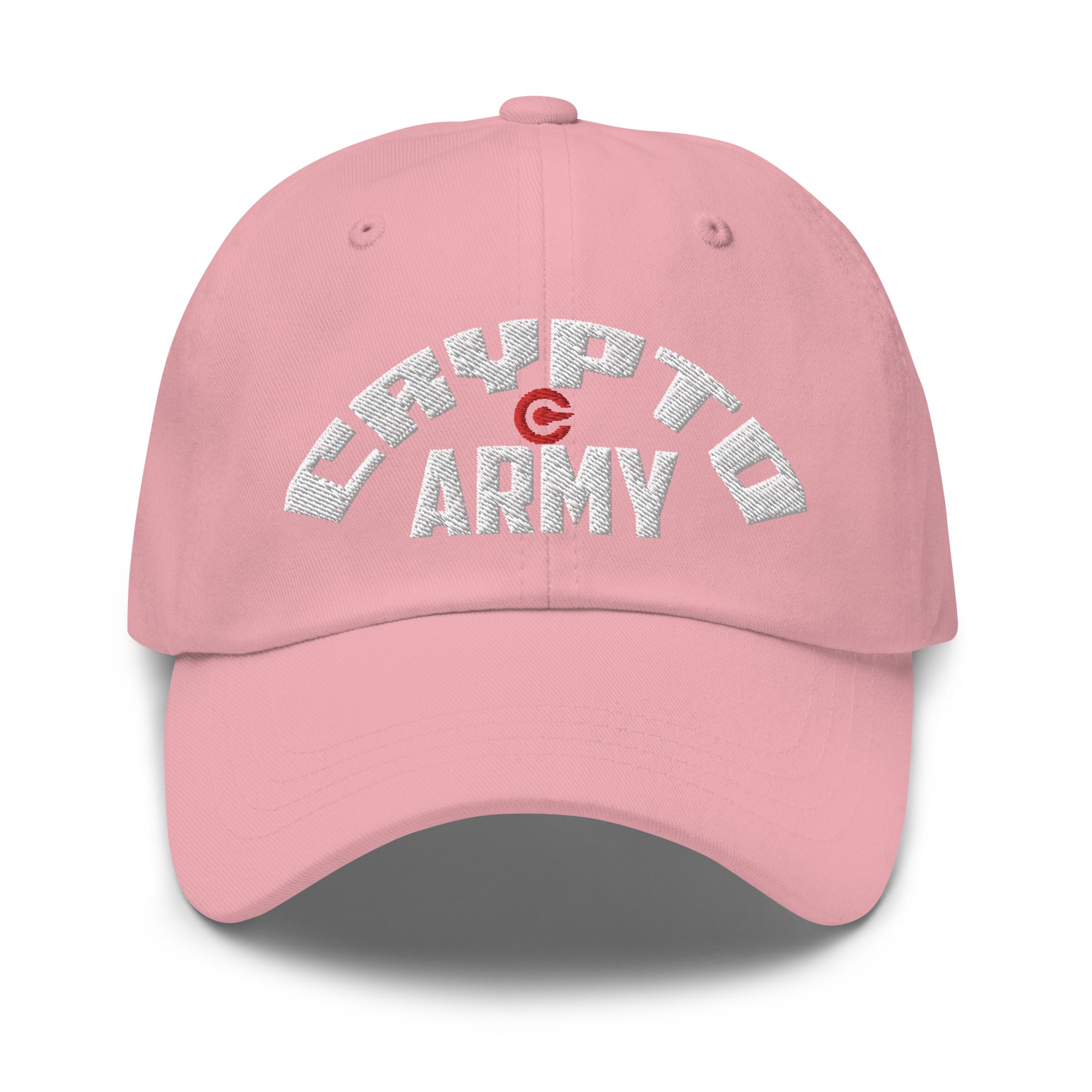 Crypto Army Curved Cryptocurrency Symbol Baseball Cap Dad hat